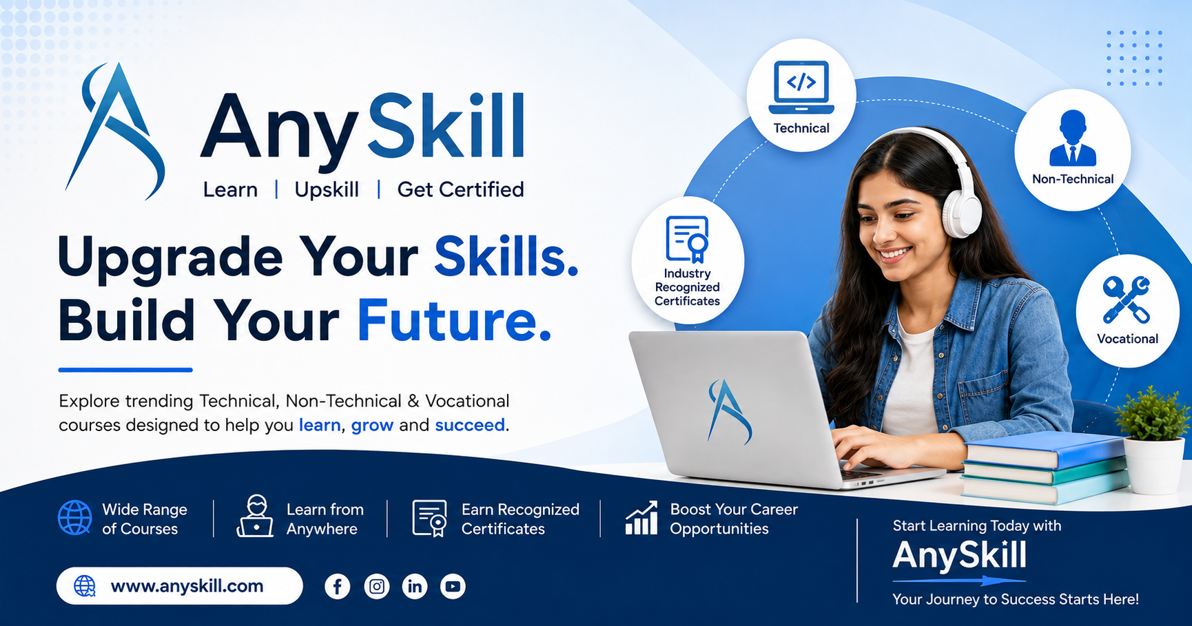 AnySkill - Learn Technical, Non-Technical & Vocational Courses